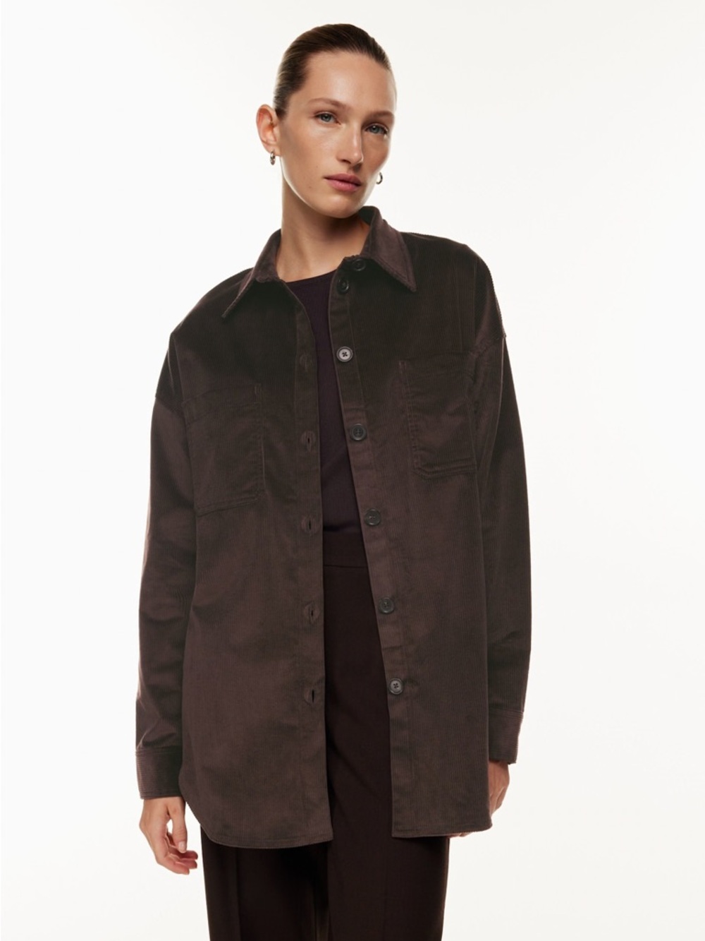 Aritzia The Group Babaton Corduroy Graydon Shirt